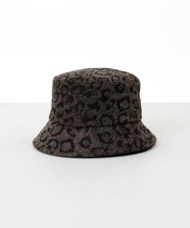 AURORA 【 ANNA SUI（アナ スイ）】ジャガードバケットハット チャコールグレー