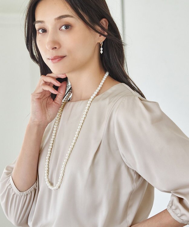 ANY 【2セット】【2WAY】パールブローチ付ネックレス ライトゴールド