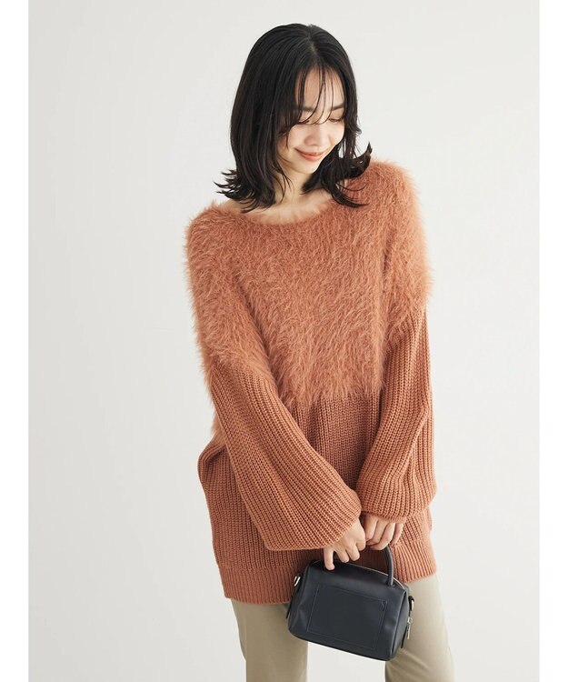 Green Parks ・Ｐｅｔｉｔ　Ｆｌｅｕｒ　シャギーキリカエニット Orange