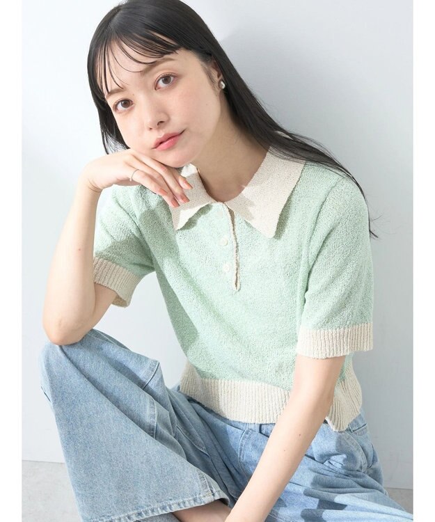 earth music&ecology ループヤーンプルオーバー Mint