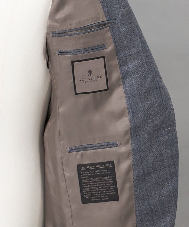 GOTAIRIKU 【ZEGNA/ゼニア】エレクタ スーツ(サックスブルーチェック) サックスブルー×チェック