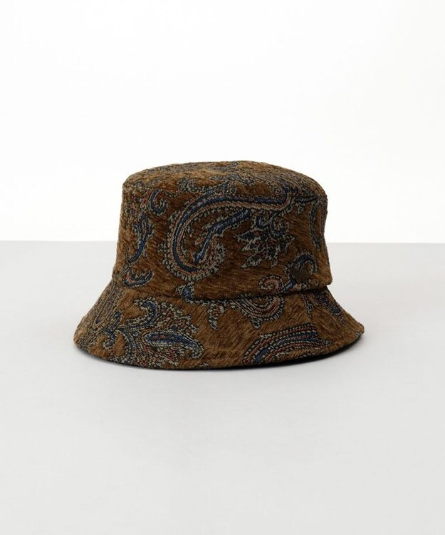 AURORA 【 ANNA SUI（アナ スイ）】ジャガードバケットハット キャメル