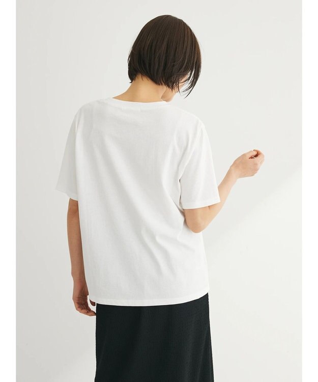 Green Parks フレンチロゴレギュラーＴシャツ Off White