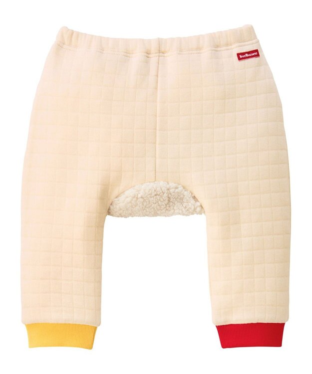 MIKI HOUSE HOT BISCUITS 【70-80cm】 顔ドン あったか ベビーパンツ アイボリー