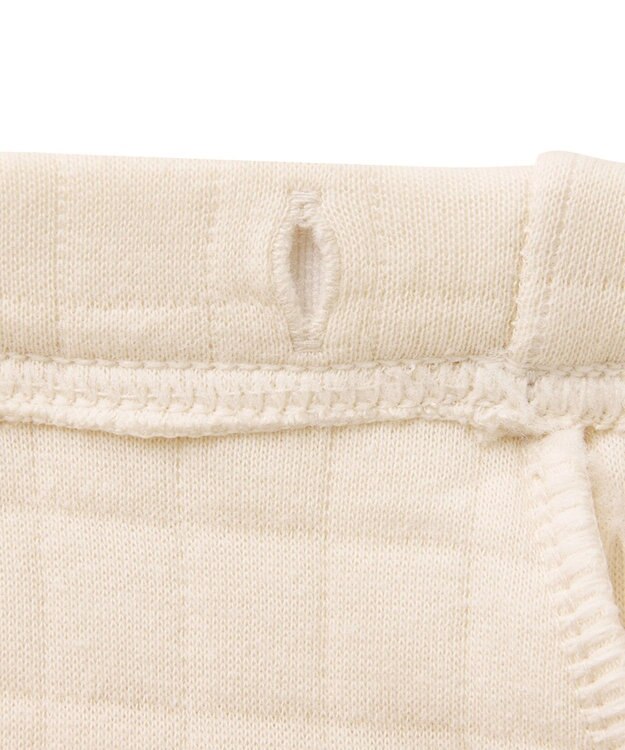 MIKI HOUSE HOT BISCUITS 【70-80cm】 顔ドン あったか ベビーパンツ アイボリー