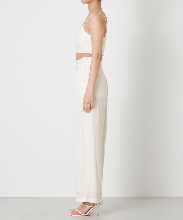 NAVE 【Nave・セットアップ可】ヴィスコースリネン パンツ アイボリー系