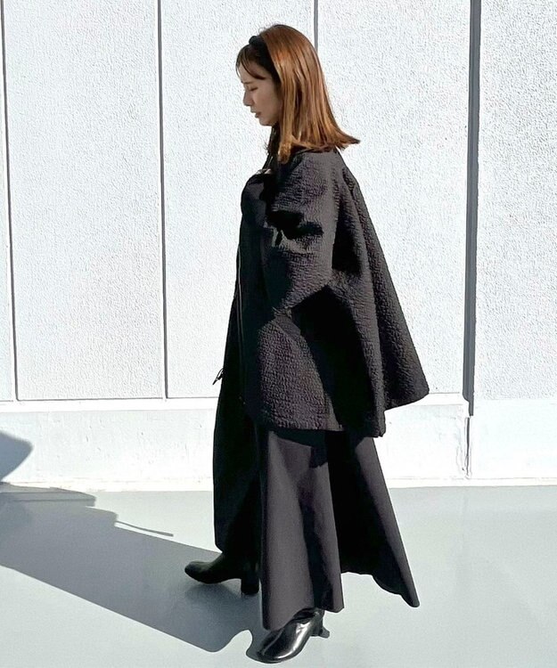 Green Parks AnriettMusee フロントジップジャガードブルゾン Black