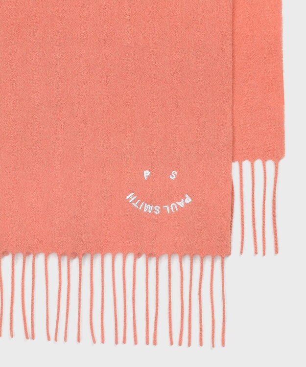 Paul Smith PS Happy エンブロイダリー マフラー ピンク