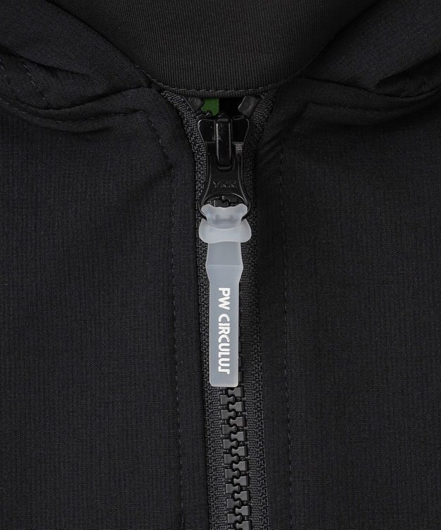 PW CIRCULUS 【MEN】NEW ダンボール デタッチャブルフーディー ブラック系