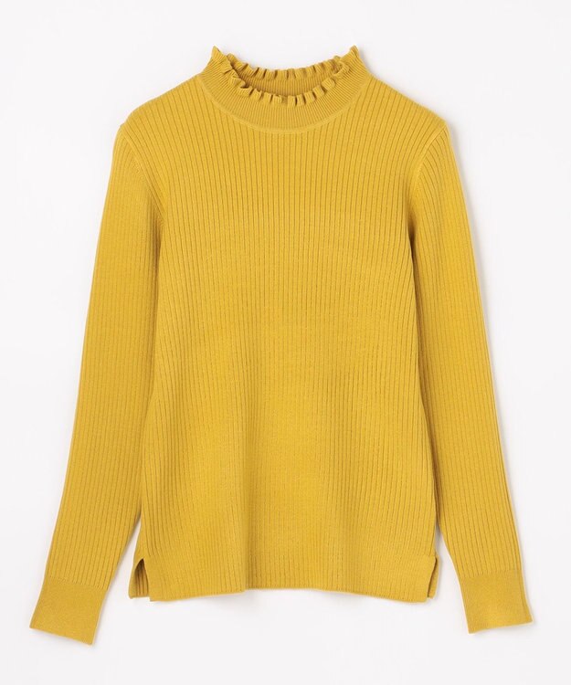 ANY L 【6色展開】フリルネックニット マスタード