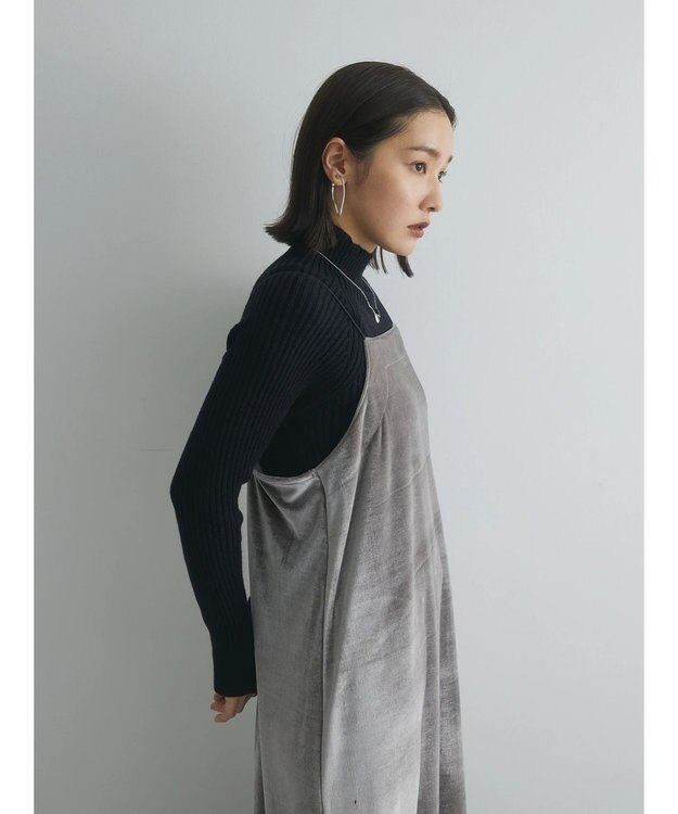 Green Parks armonia．ベロアキャミワンピース Gray