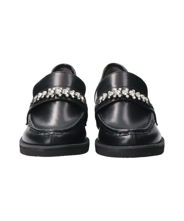 Bridget Birkin 【Bridget Birkin】ラインストーンローファー ブラック