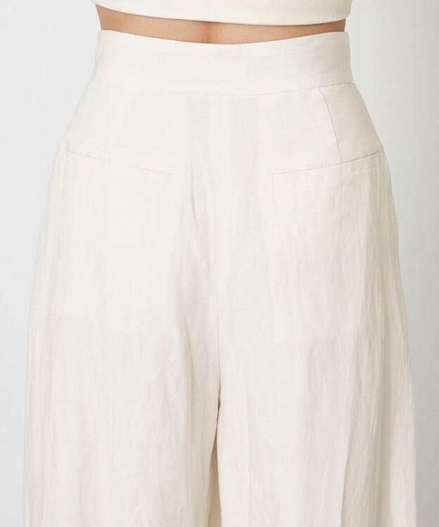 NAVE 【Nave・セットアップ可】ヴィスコースリネン パンツ アイボリー系
