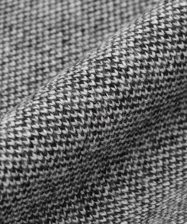 ICB 【洗える】ソフトカシミヤミックス ニットストール ブラック柄系