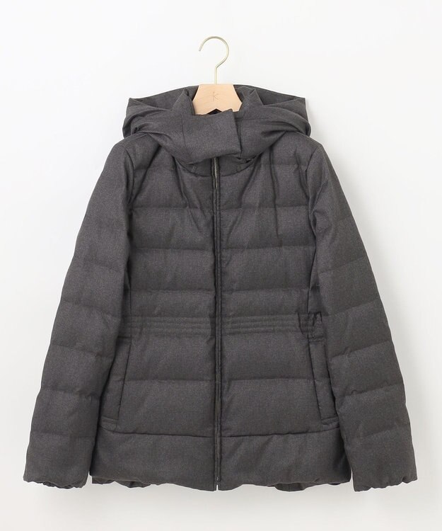 組曲 【洗える・2WAY】ライトタフタショートダウン グレー系5