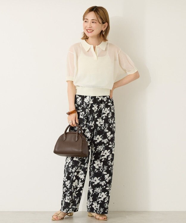 AMERICAN HOLIC イージーケア柄パンツ Black