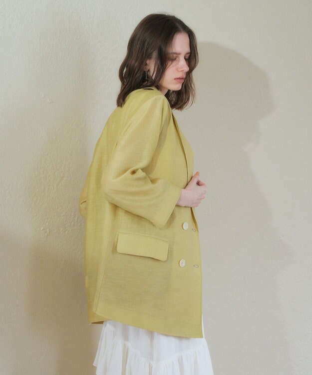 YECCA VECCA シアーテーラードジャケット Yellow