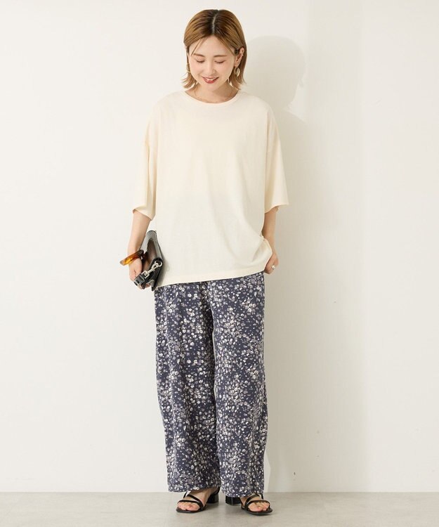 AMERICAN HOLIC イージーケア柄パンツ Navy