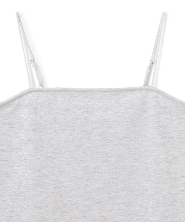 UNFILO L ラメストレッチ キャミソール グレーラメ