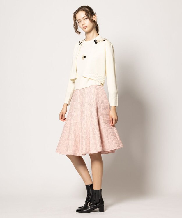 TOCCA 【洗える】FLOWER BONBON カーディガン アイボリー系