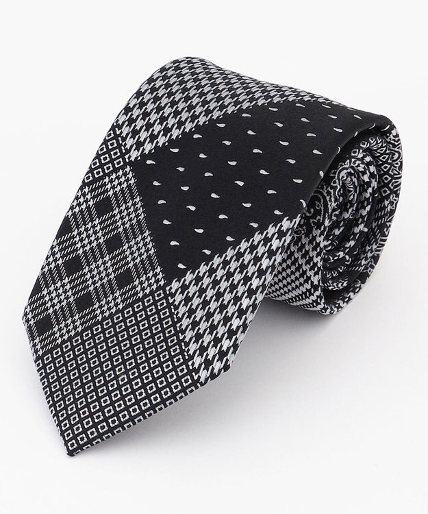 JOSEPH HOMME マルチパターンジャガード　ネクタイ ブラック系7