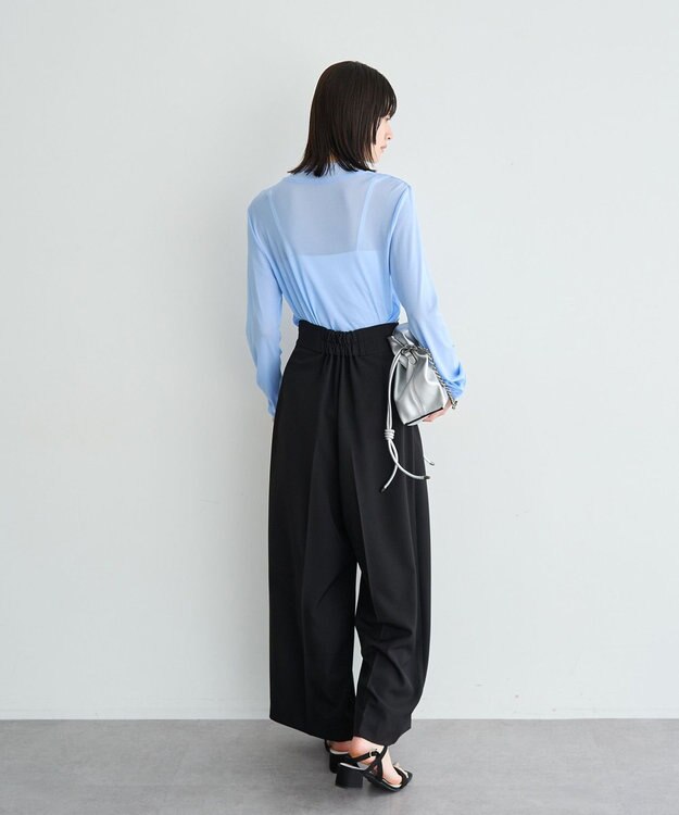 YECCA VECCA ハイネックシアートップス Blue