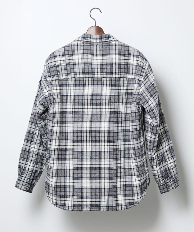 JOSEPH ABBOUD MOUNTAIN オーガニックラフィーネル ボアインナー シャツ ライトグレー系4