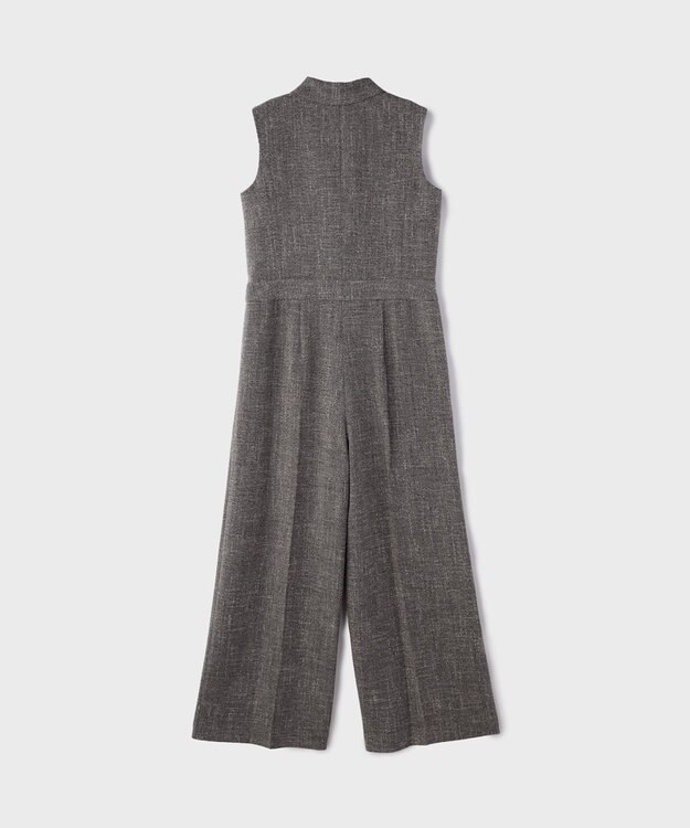 GRACE CONTINENTAL ツイードテーラーサロペット グレー