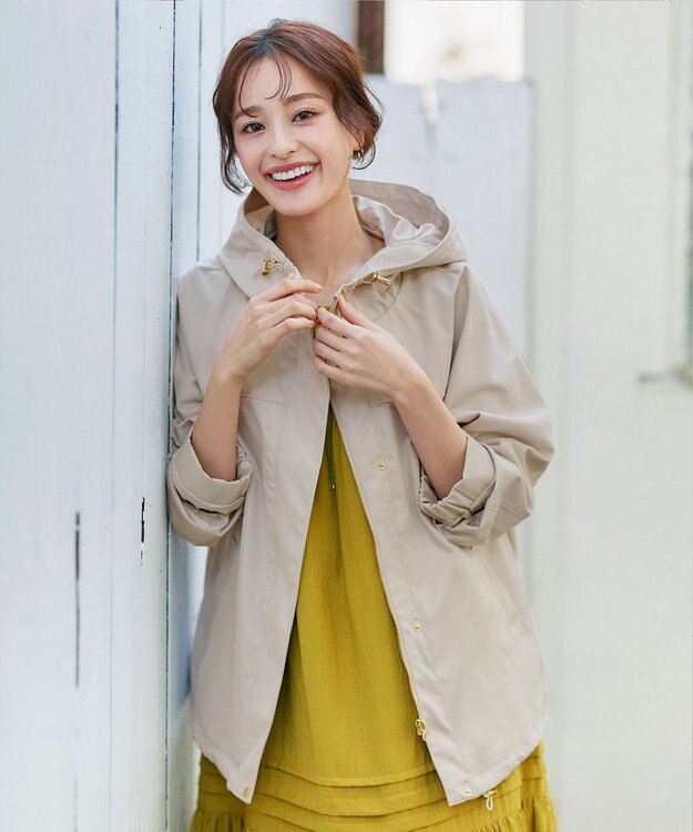 Tiaclasse 【テフロン加工・撥水・花粉ガード】マウンテンパーカー グレージュ