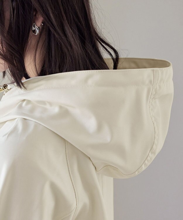 Tiaclasse 【テフロン加工・撥水・花粉ガード】マウンテンパーカー アイボリー