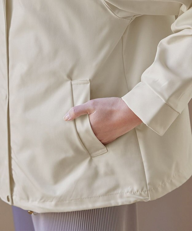 Tiaclasse 【テフロン加工・撥水・花粉ガード】マウンテンパーカー アイボリー