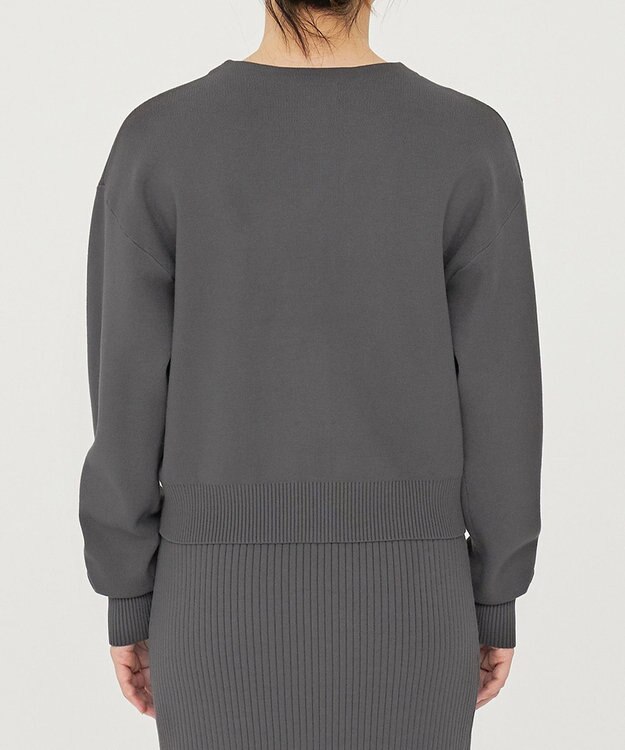 uncrave 【手洗い可】スムース ニット カーディガン（uncrave STANDARD） スレート