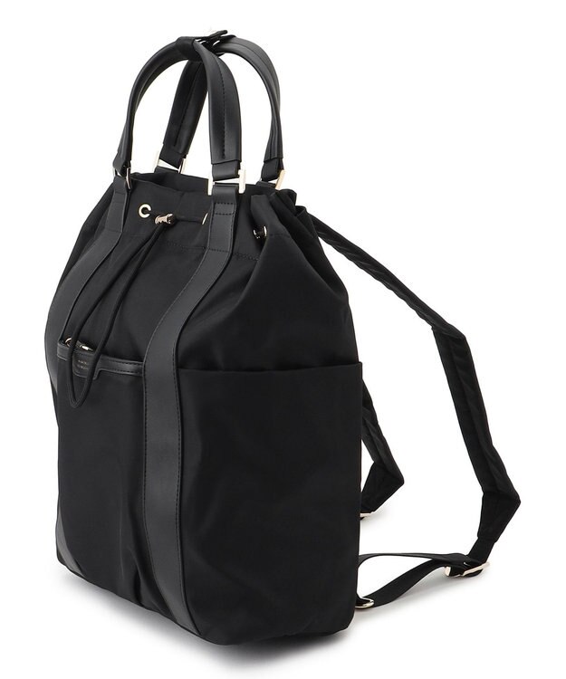 23区 【撥水加工】2WAY ナイロン リュック ブラック系