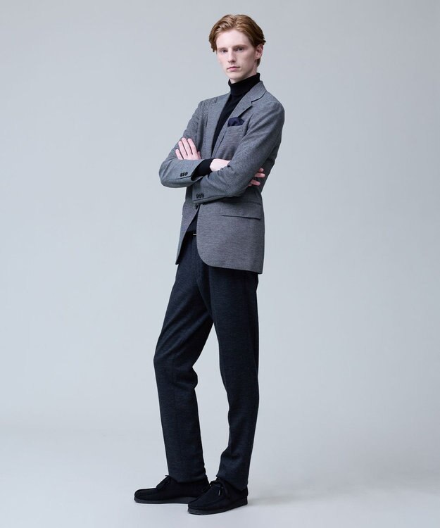 J.PRESS MEN 【セットアップ対応 / ストレッチ】SOFAニット ハイグレードジャージー スラックス ネイビー系8