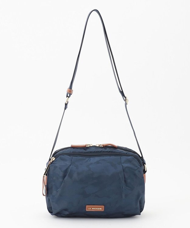 LA BAGAGERIE カモフラジャカード はっ水ショルダー ネイビー