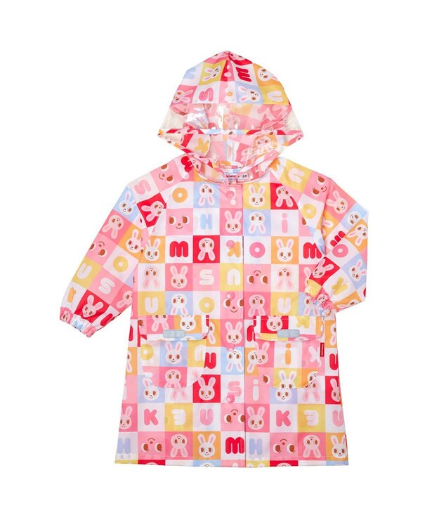 MIKI HOUSE HOT BISCUITS 【ミキハウス】【80-130cm】 レインコート ピンク