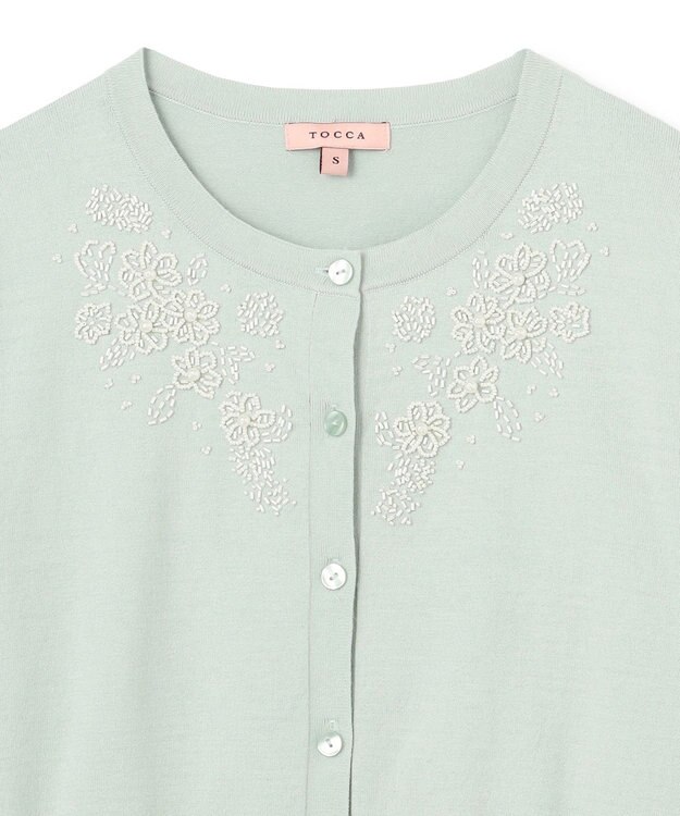 TOCCA 【洗える】DAISY KNIT カーディガン トッカブルー系