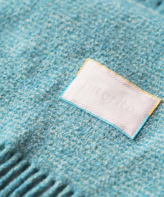 nitorito 【UNISEX】iroiro 無地 3WAY ストール light blue×yellow