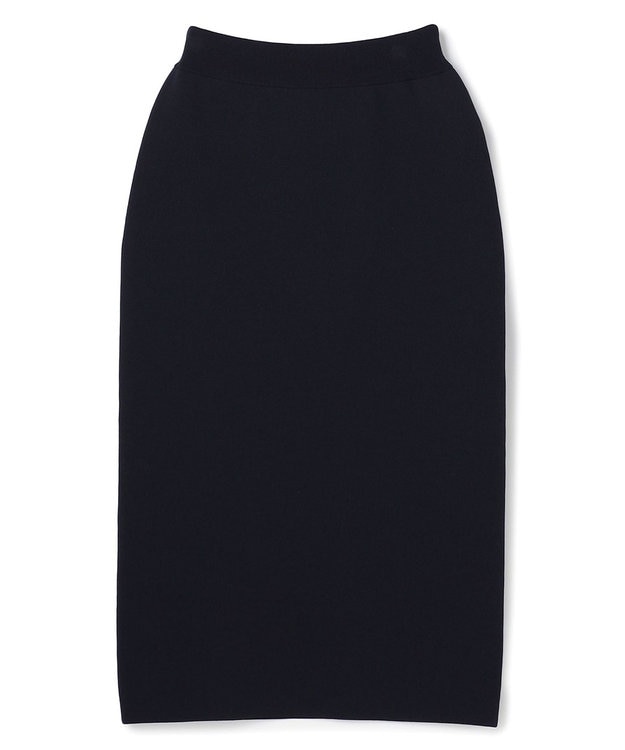 UNFILO BEAUTY FORM KNIT ペプラムセットアップ ネイビー