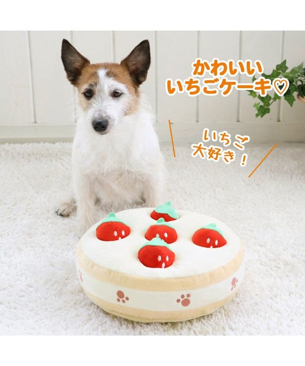 PET PARADISE ペットパラダイス ノーズトイ  《たこやき / 苺ケーキ》単品 苺ケーキ