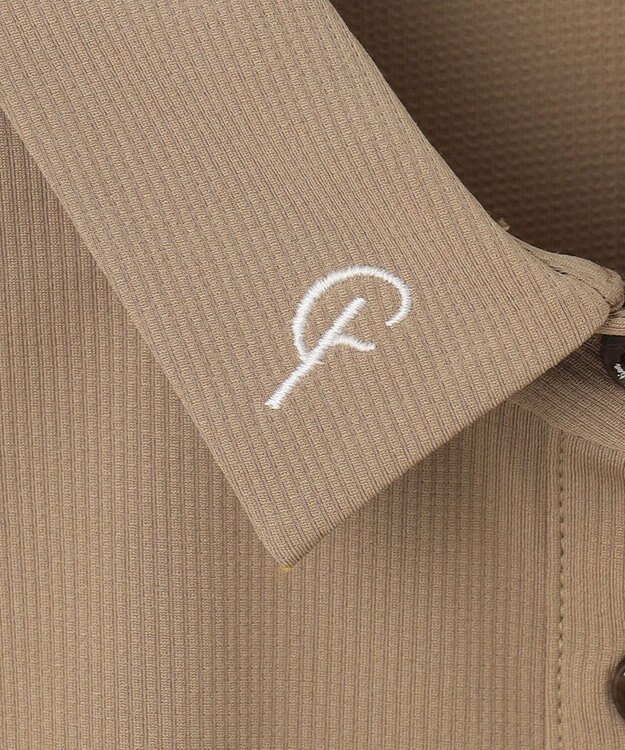 23区GOLF 2WAY着用可能【23Fondation/WOMEN】衿付き シャツワンピース ベージュ系