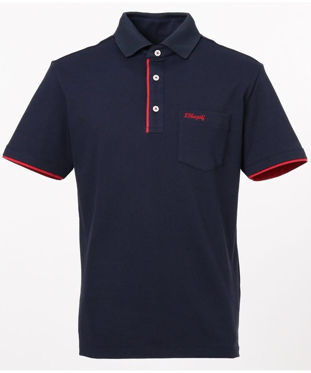 23区GOLF 新色追加！全色揃えたくなる逸品【MEN】【WEB限定/消臭/UV/吸汗速乾】カノコポロシャツ ネイビー系