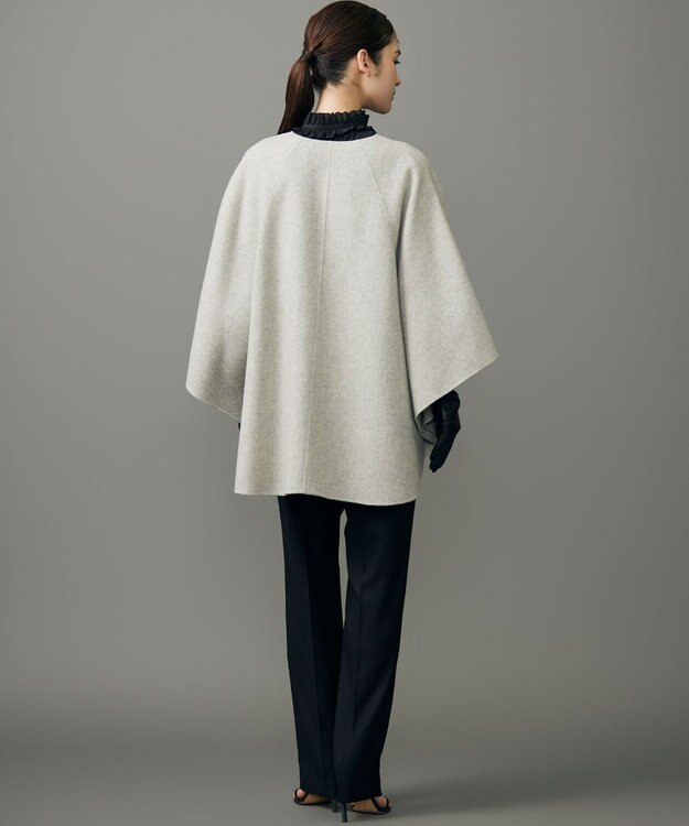 自由区 リバー ポンチョ グレージュ