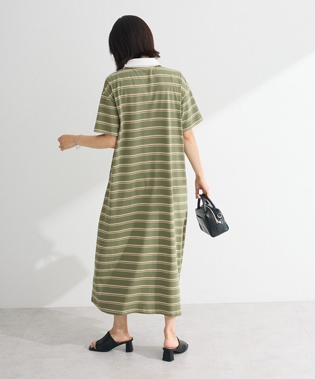 Green Parks ・ＳＵＧＡＲ　ＳＰＯＯＮ　ボーダーポロワンピース Khaki