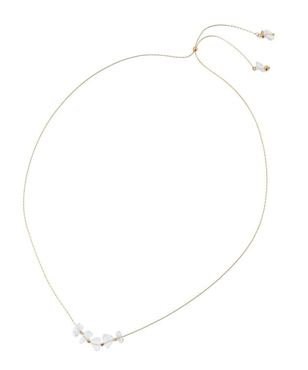 Green Parks ｅｖｅｒｙ　ｗａｌｋ．天然石サザレスライドネックレ Gold