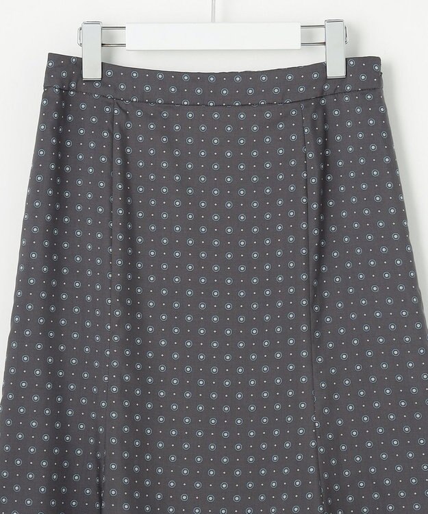J.PRESS LADIES L 【洗える】ジオメトリックプリント スカート グレー系5