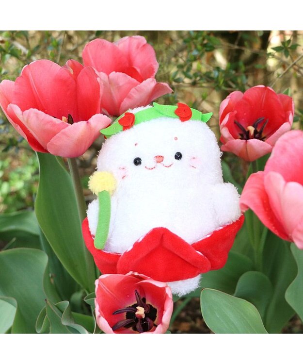 Mother garden しろたん お座り ちびマスコット 《お花の妖精 チューリップたん》 14cm -