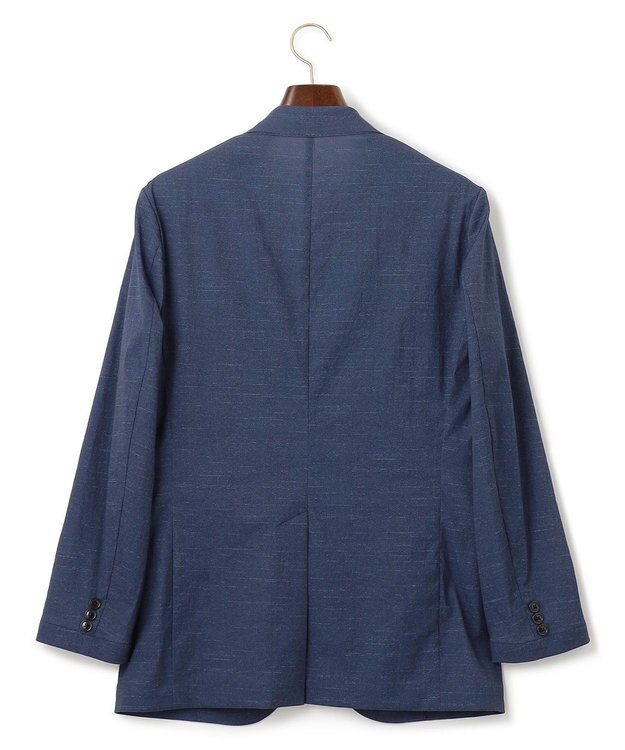 J.PRESS MEN 【KING SIZE】【MECHANICAL】【セットアップ対応 / 超軽量 / 清涼感 / 洗える】 ナイロンハイパワーストレッチ リネンルックジャケット ネイビー系