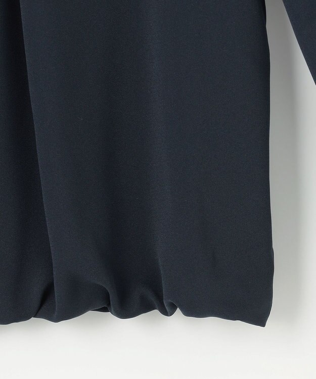 組曲 L 【WEB限定】ジョーゼットシフォン パフスリーブブラウス ネイビー系