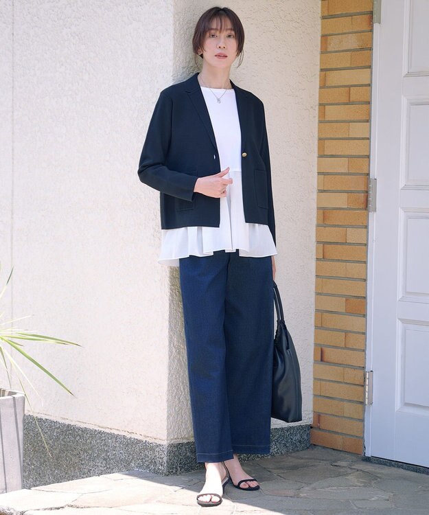 J.PRESS LADIES マンテル ショート ネックレス シルバー系